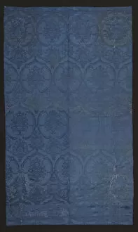 Silk Satin Damask Weave Collection: Panel (Two Lengths Joined), Florence, 1400 / 25. Creator: Unknown