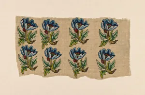 Ladybird Prints: Panel of Uncut Slip'Designs, England, 1625 / 75. Creator: Unknown