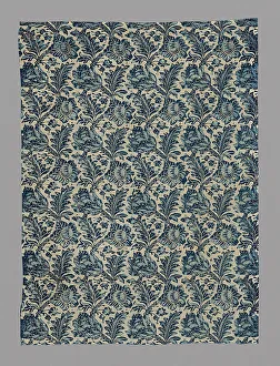 Cotton Plain Weave Prints: Panel, United States, 1725/75. Creator: Unknown