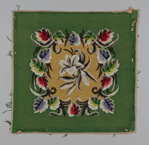 Linen Prints: Panel, United States, 19th century. Creator: Unknown