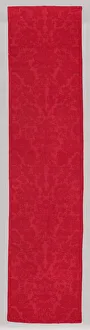 Soft Furnishings Prints: Panel of Wool Furnishing Damask, England, 1740-80. Creator: Unknown