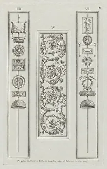 Wall Decoration Prints: Panels of Ornament, nos. IIII-VI ('Designs for Various Ornaments)