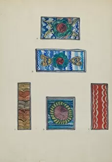 E Boyd Collection: Panels from Tin Frames and Nichos, c. 1936. Creator: E. Boyd
