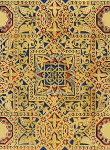 Granada Prints: Panels on walls, Tower of the Captive, 1907. Creator: Unknown