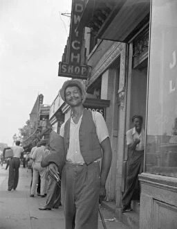 Parks Gordon Alexander Buchanan Collection: Panhandler on 7th Street, N. W. Washington, D. C. 1942. Creator: Gordon Parks