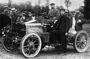 Winning Gallery: Panhard of French racing driver Leonce Girardot, winner of the Gordon Bennett Cup, France