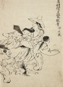 Stampede Prints: Panicking Townspeople, c1760. Creator: Unknown