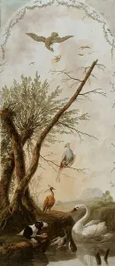 Jean Baptiste Pillement Prints: Panneau décoratif à sujets d'animaux