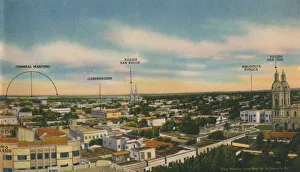 Atlantico Prints: Panorama of Barranquilla (Central Sector), c1940s