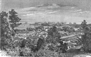 Benten Prints: Panorama of Benten; A European Sojourn in Japan, 1875. Creator: Unknown