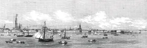 Panorama of the City of Antwerp, and its environs - arrival of Her Majesty, 1845