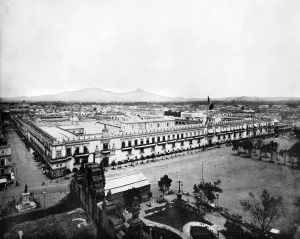 John L John Lawson Prints: Panorama of the City of Mexico, 1893. Artist: John L Stoddard