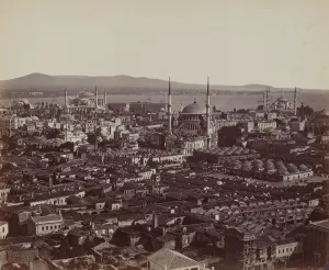 James Robertson Prints: Panorama of Constantinople, 1857. Creator: James Robertson