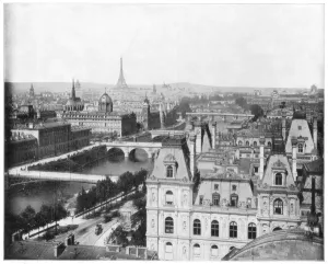 Panorama of Paris, France, late 19th century. Artist: John L Stoddard
