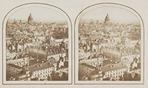 6th Arrondissement Prints: Panorama of Paris taken from the towers of Saint-Sulpice church