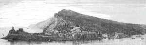 Panorama of Portovenere; The Gulf of Spezia, 1875. Creator: Unknown
