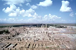Ahaseurus Gallery: Panorama of the ruins of Persepolis, Iran
