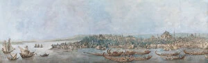 Panorama of Sarayburnu, Late 18th cent.. Artist: Cassas, Louis-Francois (1756-1827)