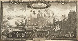 Wrangel Prints: Panorama of the Siege of Kronborg Castle, 1658, 1696. Creator: Dahlbergh; Erik (1625-1703)
