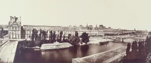 Pont Royal Prints: Panorama taken from the left bank towards quai des Tuileries