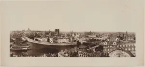 Panorama taken from Saint-Gervais church, 4th arrondissement, Paris, between 1862 and 1872. Creator: Unknown