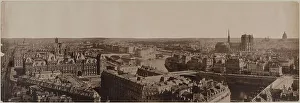 Panorama taken from Saint-Jacques tower, 4th arrondissement, Paris, between 1845 and 1864. Creator: Unknown