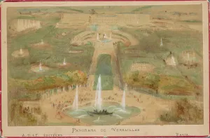 Garden Design Prints: Panorama of Versailles, c.1880-c.1890. Creator: Unknown