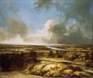 Oil Paint Paint Prints: A Panoramic Landscape, 1665. Creator: Philip Koninck