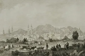Panorama Prints: Panoramic view of the city, Angora (currently Ankara)