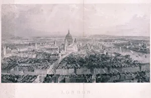 T Allom Prints: Panoramic view of London, 1846. Artist: James Tibbitts Willmore