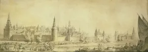 Panoramic View Prints: Panoramic view of Moscow Kremlin by the End of the 18th century