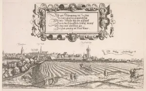 1524 1566 Prints: Panoramic View of Nuremberg: Right Portion