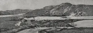 Panorama Prints: Panoramic view of Port Arthur, China, 1898. Creator: Tomas Carlos Capuz