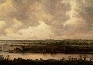 Josefsz Van Goyen Prints: Panoramic View of the River Spaarne and the Haarlemmermeer