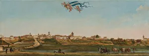 1821 Prints: Panoramic View of Sao Paulo, 1821. Creator: Palliere, Arnaud Julien (1784-1862)