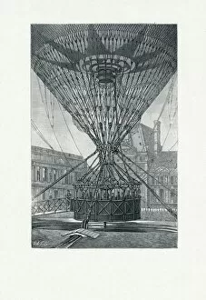 Panoramic Viewing Platform using a Hot Air Balloon, c. 1880