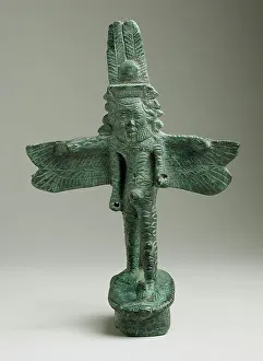7th Century Bc Prints: Pantheistic Winged Deity with Bes Face