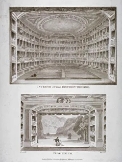 George Jones Prints: The Pantheon Theatre, Oxford Street, Westminster, London, 1815. Artist: William Wise