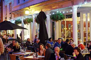 Group Of People Prints: Pantiles, Royal Tunbridge-Wells, Kent, Sep 2015. Artist: Brian O Connor