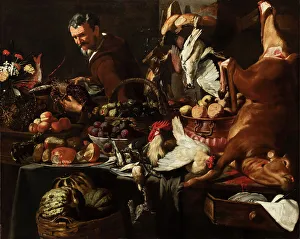 Cuisine Prints: The pantry, First half of the 17th century