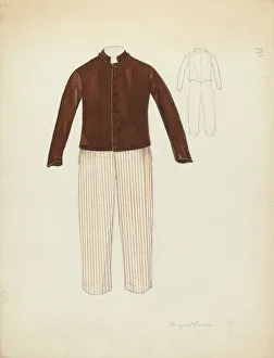 Concha Margaret Prints: Pants and Coat, 1935 / 1942. Creator: Margaret Concha