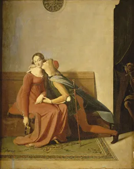 Jean Auguste Dominique 1780 1867 Prints: Paolo and Francesca. Artist: Ingres, Jean Auguste Dominique (1780-1867)