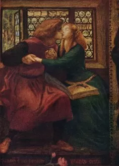 Dante Gabriel Rossetti Collection: Paolo and Francesca da Rimini (detail), 1855. Artist: Dante Gabriel Rossetti