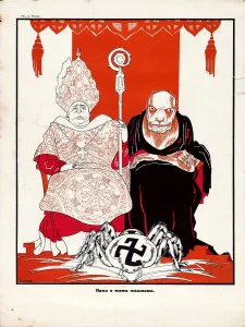 Dmitri Stachievich 1883 1946 Prints: Papa and Mama: Fascist, Early 1930s. Creator: Moor, Dmitri Stachievich (1883-1946)