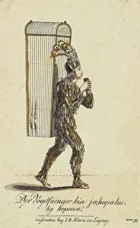 Magic Flute Prints: Papageno. Costume design for the Opera The Magic Flute by W