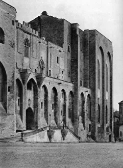 Papal Palace, Avignon, France, 1937. Artist: Martin Hurlimann Papal Palace, Avignon, France, 1937. Artist: Martin Hurlimann