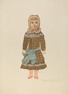 Cut Paper Prints: Paper Doll, c. 1937. Creator: Beverly Chichester