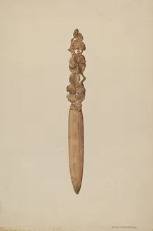 Fernekes Max Prints: Paper Knife, c. 1938. Creator: Max Fernekes