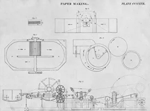 Brewster Gallery: Paper Making, c1813. Artist: John Moffat