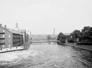 Paper Mill Prints: Paper mills, Holyoke, Mass. between 1900 and 1906. Creator: Unknown